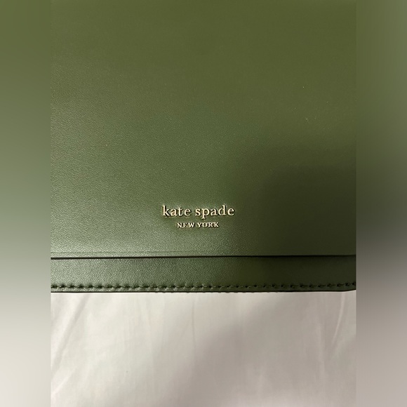 NWT Kate Spade Medium Flap Shoulder Bag Nadine in Sapling - Picture 6 of 12